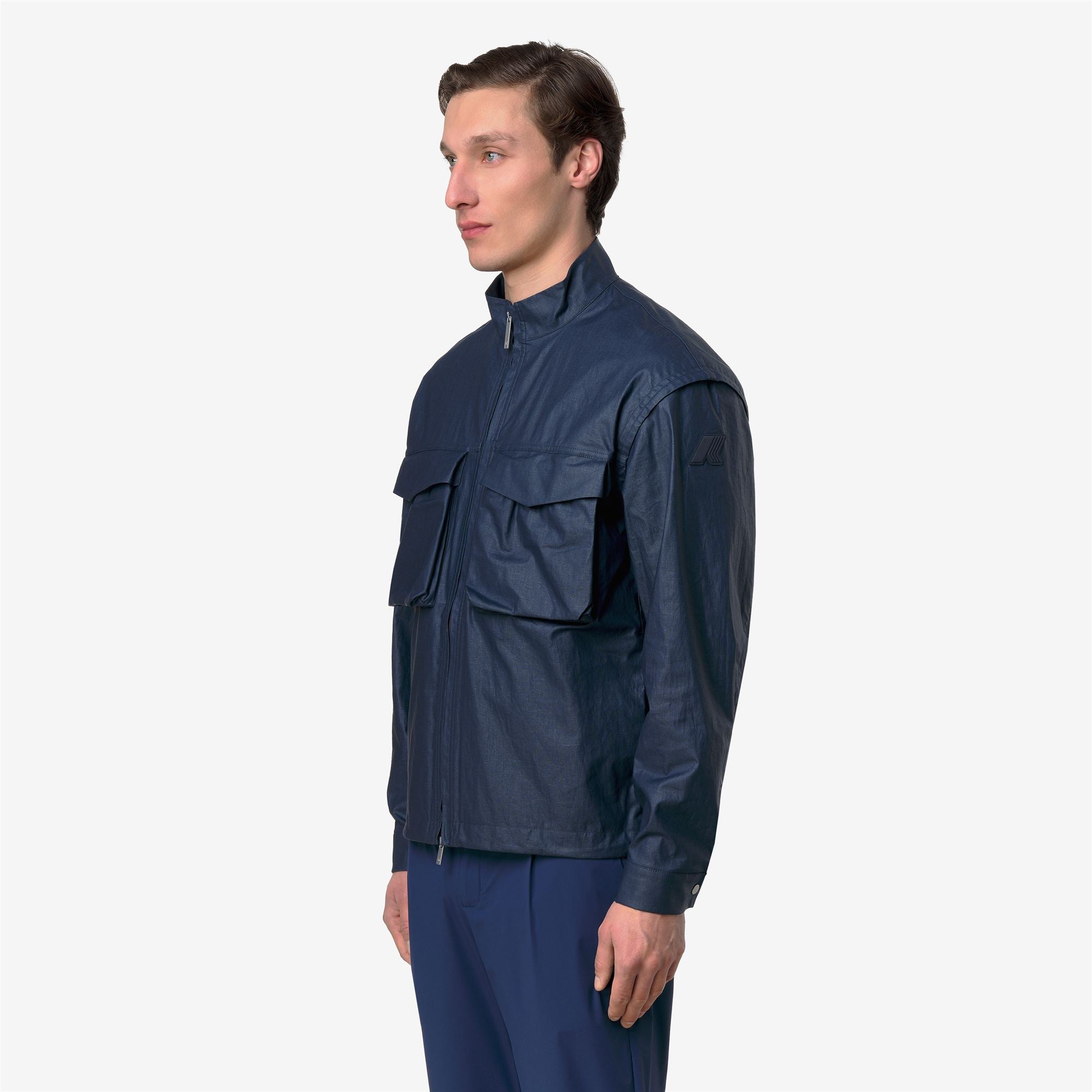 Jackets_Man_ORIAN NATURAL BLEND_Short_BLUE INSIGNIA COMBO - Blue Insignia - Commercial 5