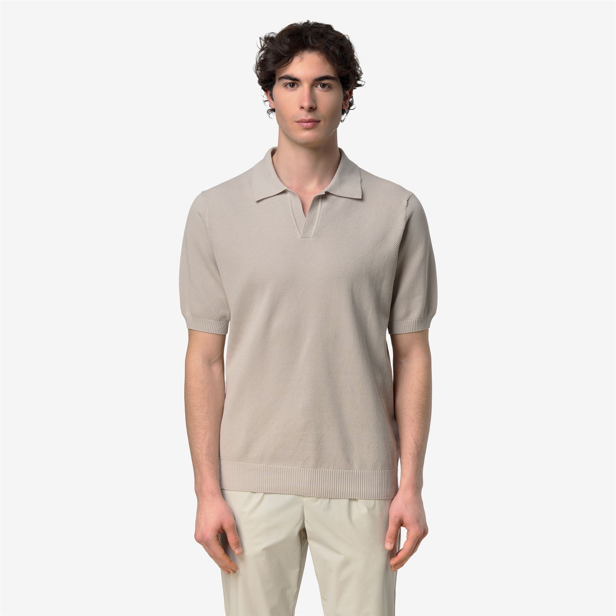 Knitwear_Man_PLEYR_Polo_BEIGE LT - Commercial 4