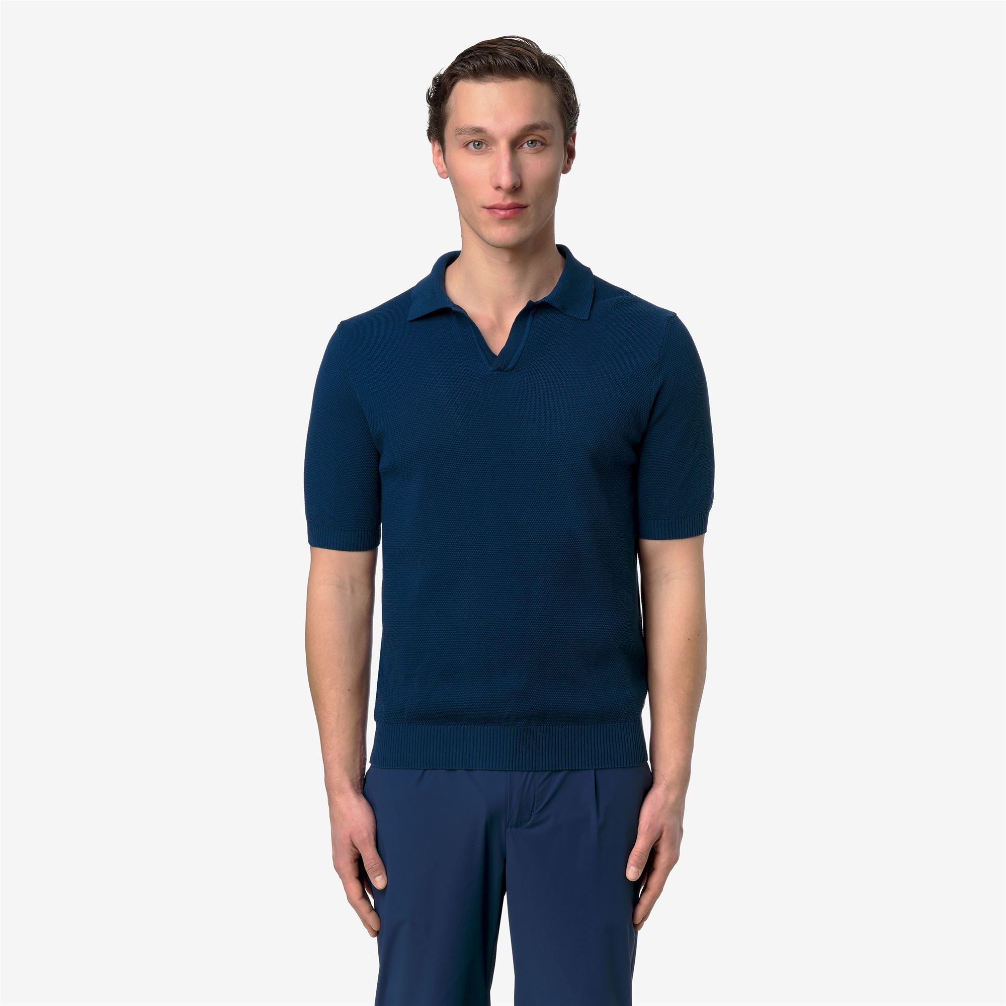 Knitwear_Man_PLEYR_Polo_Blue Dk Denim - Commercial 4