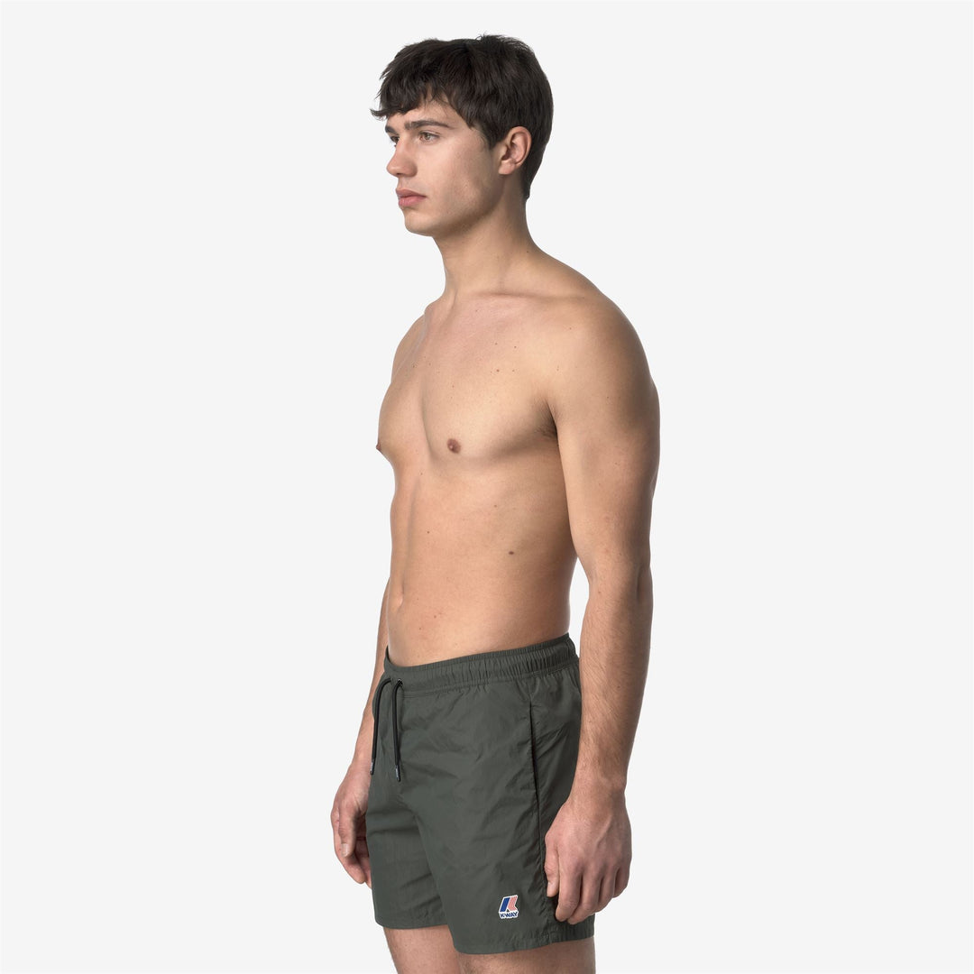 LE VRAI OLIVIER - Bathing Suits - Swimming Trunks - MAN - GREEN BLACKISH
