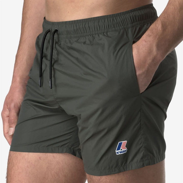 LE VRAI OLIVIER - Bathing Suits - Swimming Trunks - MAN - GREEN BLACKISH