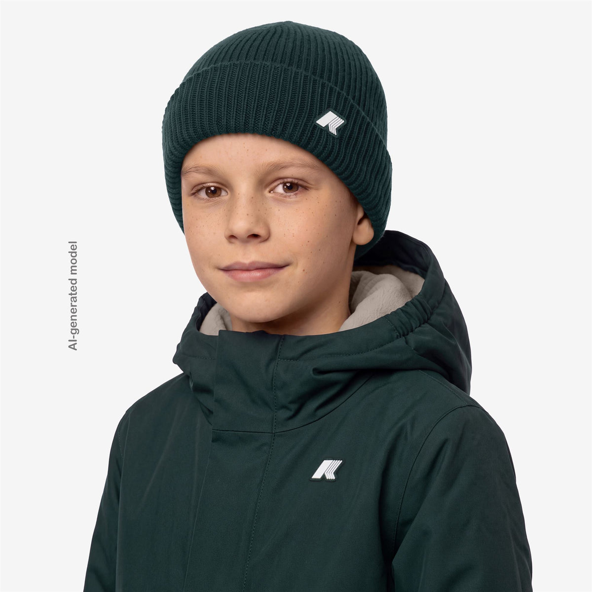 Headwear_KID UNISEX_P. BRICE CARDIGAN STITCH_Hat_Green Dk Jungle - Commercial 4