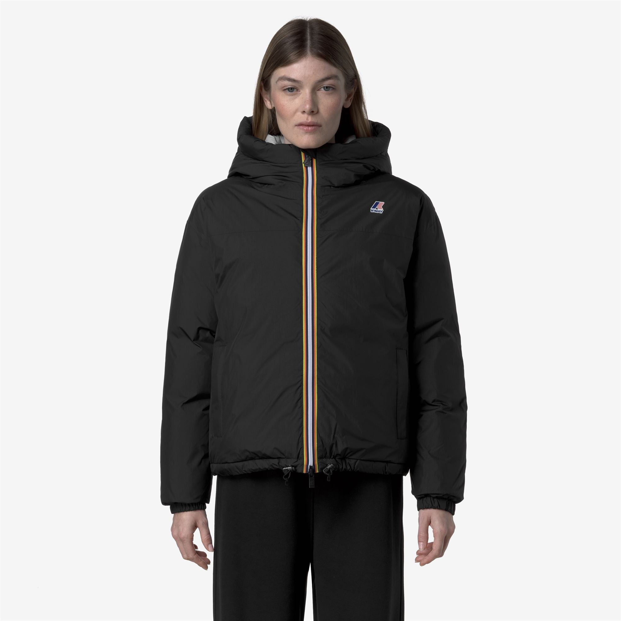 Jackets_WOMAN_LE VRAI 4.0 ALBINE HEAVY WARM_Short_Black Pure - Commercial 3