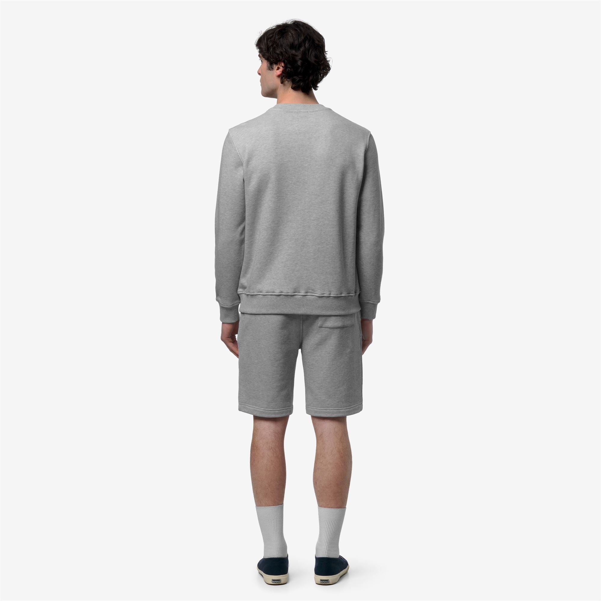 Fleece_Man_BAPTISTE FRENCH TERRY_Jumper_GREY MID MEL - Commercial 6