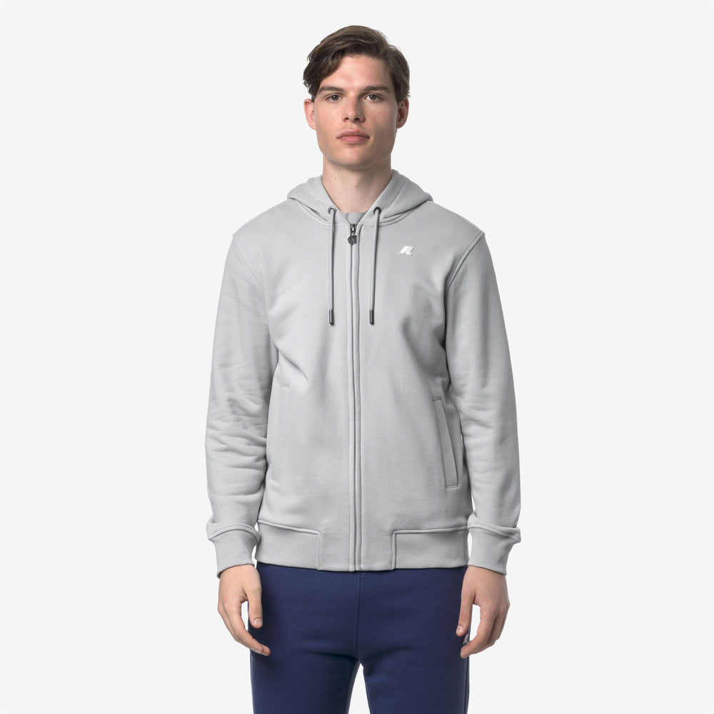 Fleece_MAN_ANTHONY FRENCH TERRY_Jacket_Grey - DressedBack