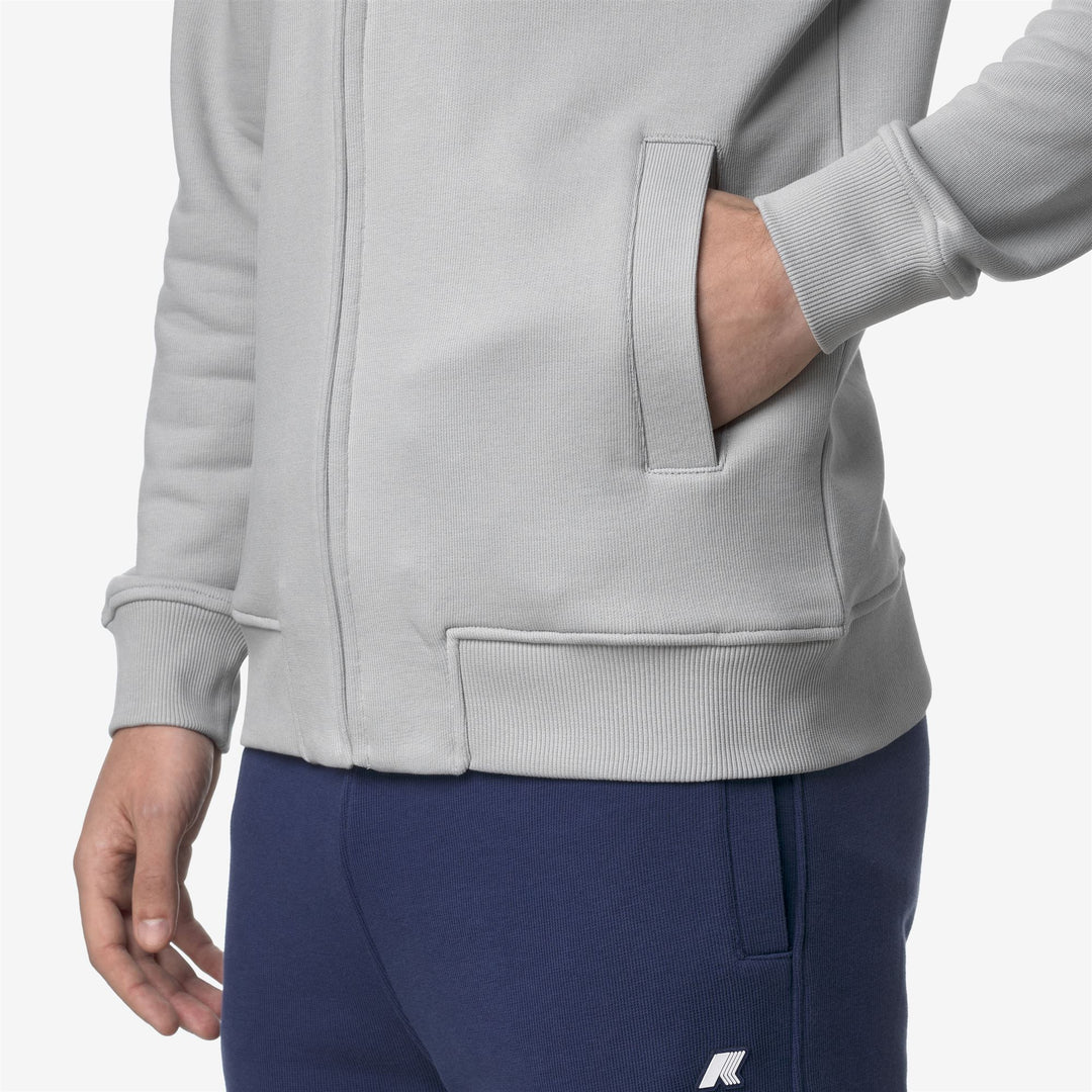 Fleece_MAN_ANTHONY FRENCH TERRY_Jacket_Grey - DetailDouble