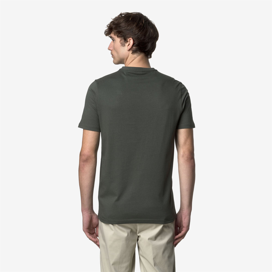 T-Shirts & Top_MAN_ODOM JERSEY PEACH_T-Shirt_GREEN BLACKISH - DressedFrontDouble