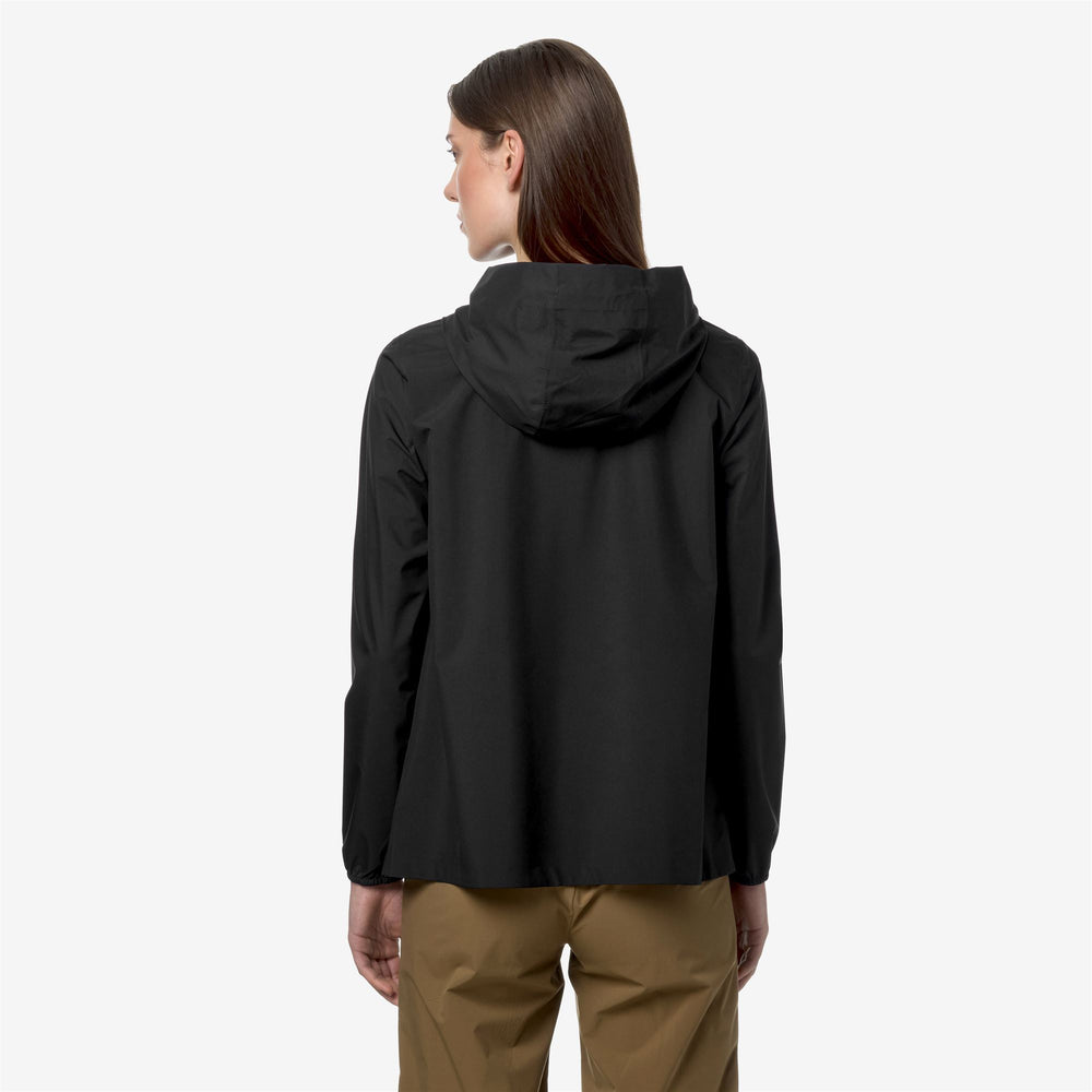 Jackets_WOMAN_MARGUERITE STRETCH DOT_Mid_Black Pure - DressedFrontDouble