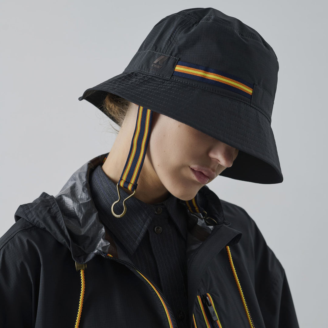 Headwear_UNISEX_SIENNE SOEUR_Hat_Black Sand - DressedBack