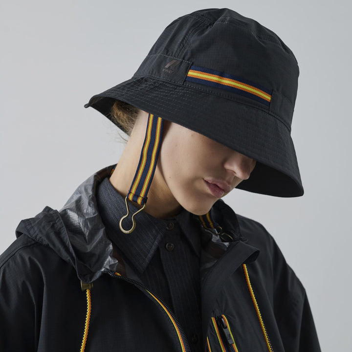 Headwear_UNISEX_SIENNE SOEUR_Hat_Black Sand - DressedBack