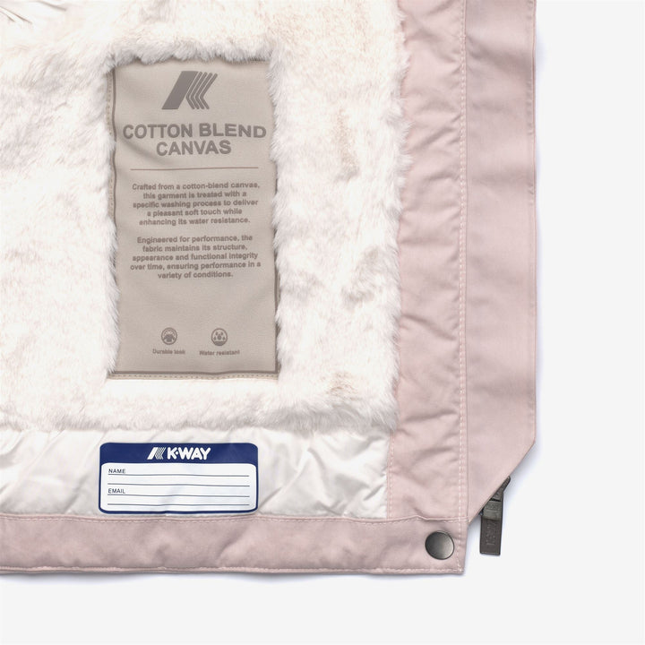 P. IDELLE COTTON FEEL - Jackets - Short - GIRL - Rose Hushed-White Fur