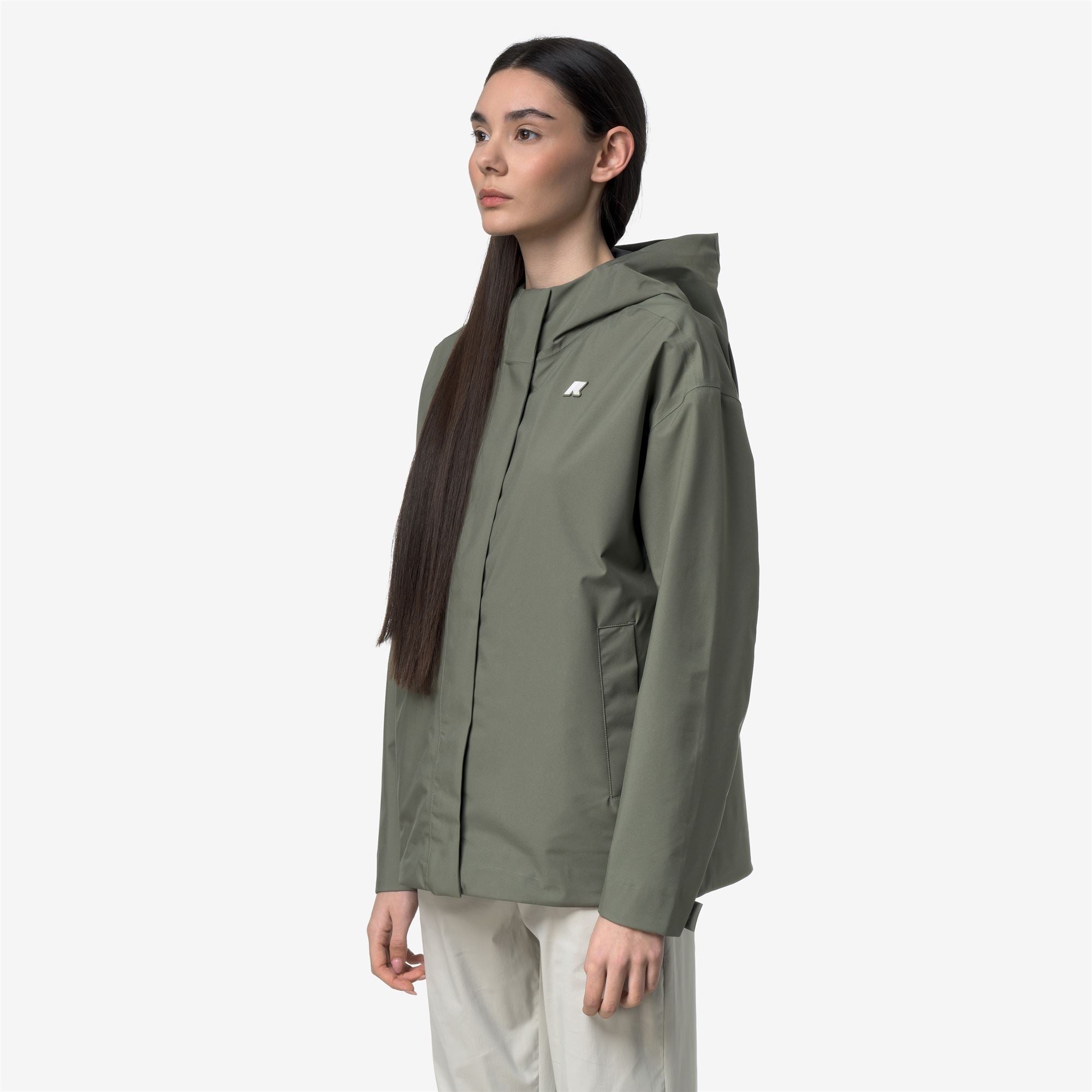 Jackets_Woman_ROSE STRETCH 2L_Short_Green Lichen - Commercial 5