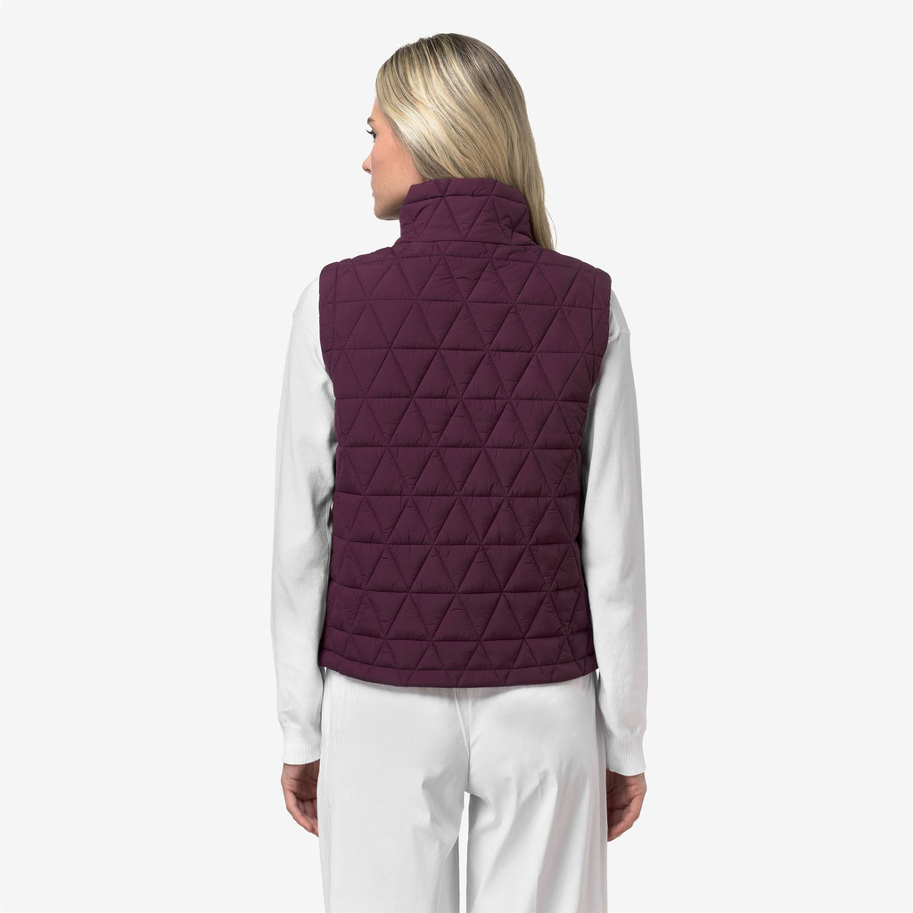 Jackets_Woman_SATINE DIAMOND QUILTED WARM_Vest_Violet Mauve Wine - Commercial 6
