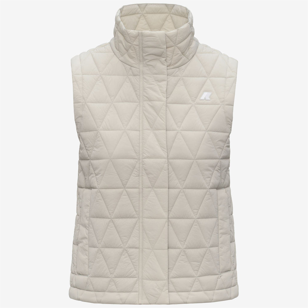 Jackets_Woman_SATINE DIAMOND QUILTED WARM_Vest_BEIGE LT - Commercial 1