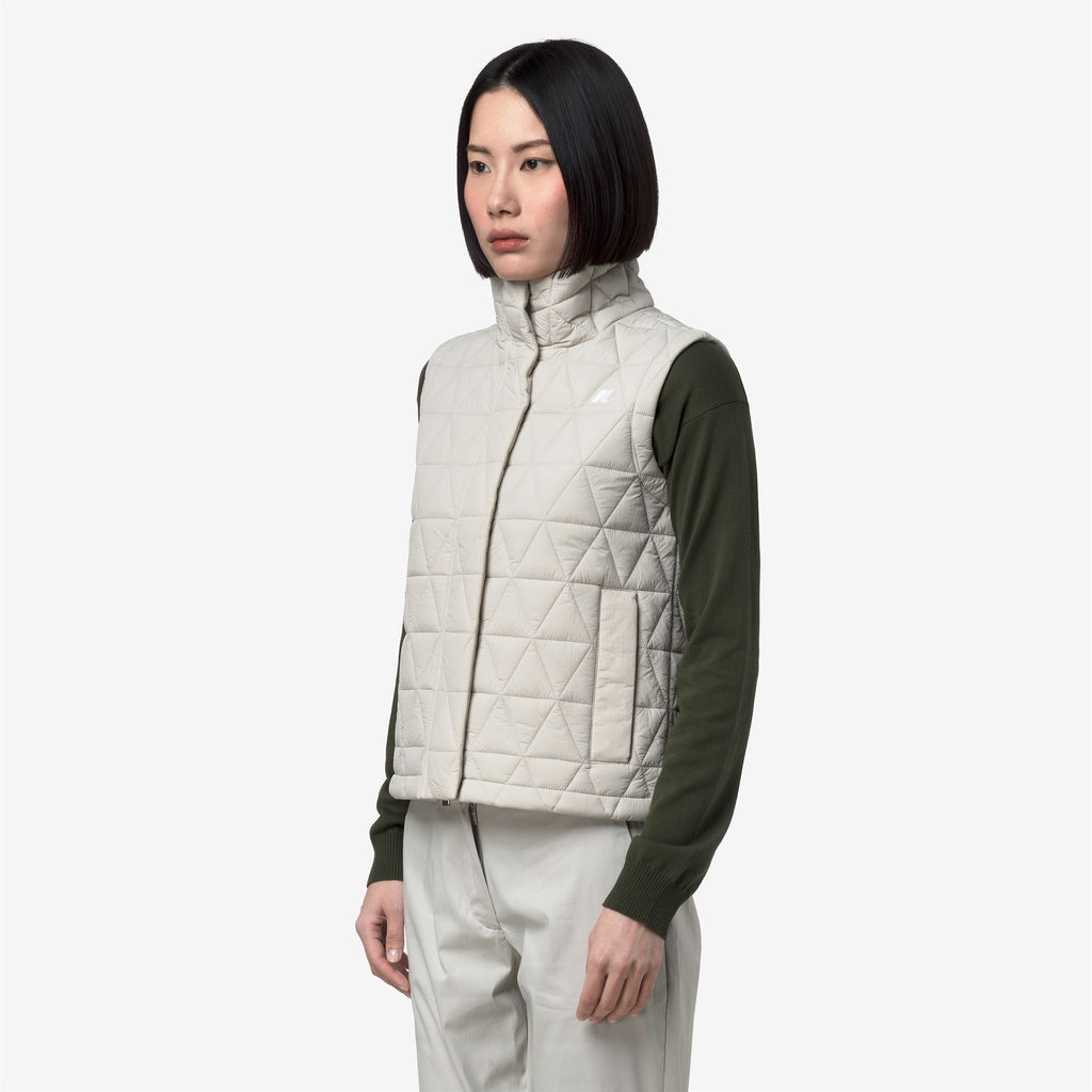 Jackets_Woman_SATINE DIAMOND QUILTED WARM_Vest_BEIGE LT - Commercial 5