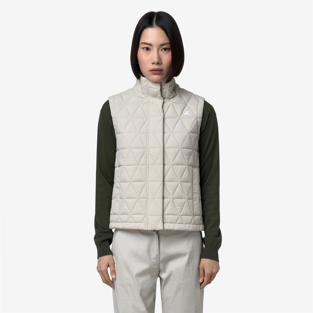Jackets_Woman_SATINE DIAMOND QUILTED WARM_Vest_BEIGE LT - Commercial 4