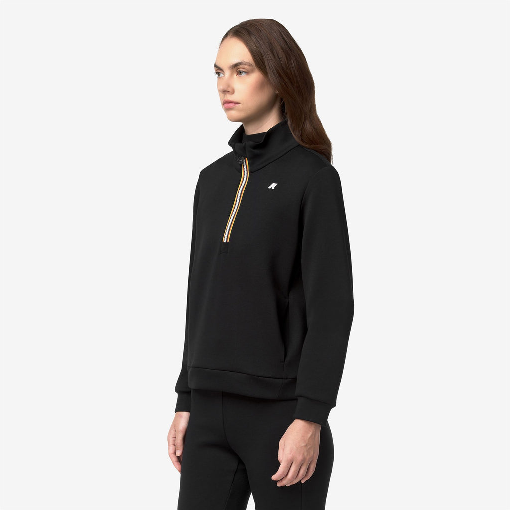 Fleece_Woman_LOWENA LIGHT SPACER_Pull Over_Black Pure - Black Pure - Commercial 5