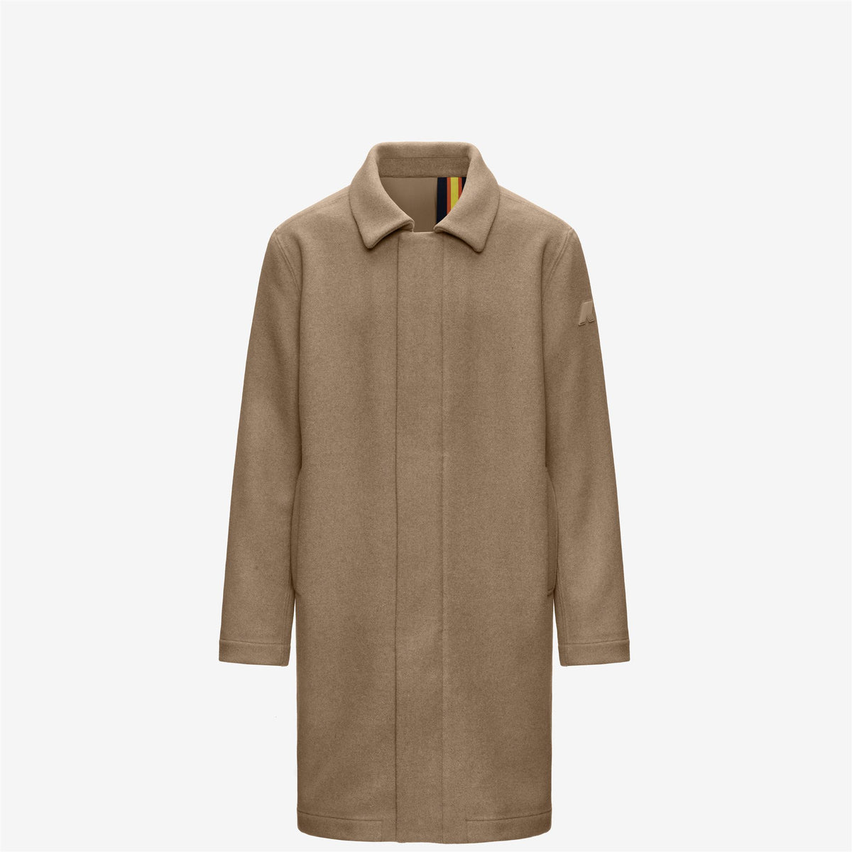 Jackets_Man_POIROL WOOL NYLON_3/4 Length_Beige Khaki - Blue Depth - Commercial 2