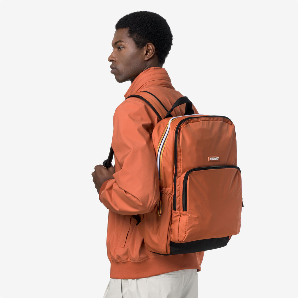 Bags_Unisex_GIZY_Backpack_Orange Brownish - Commercial 5