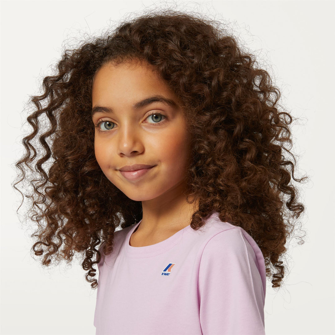 T-Shirts & Top_KID UNISEX_P. LE VRAI 3.0 EDOUARD_T-Shirt_Pink Lavender - DetailDouble
