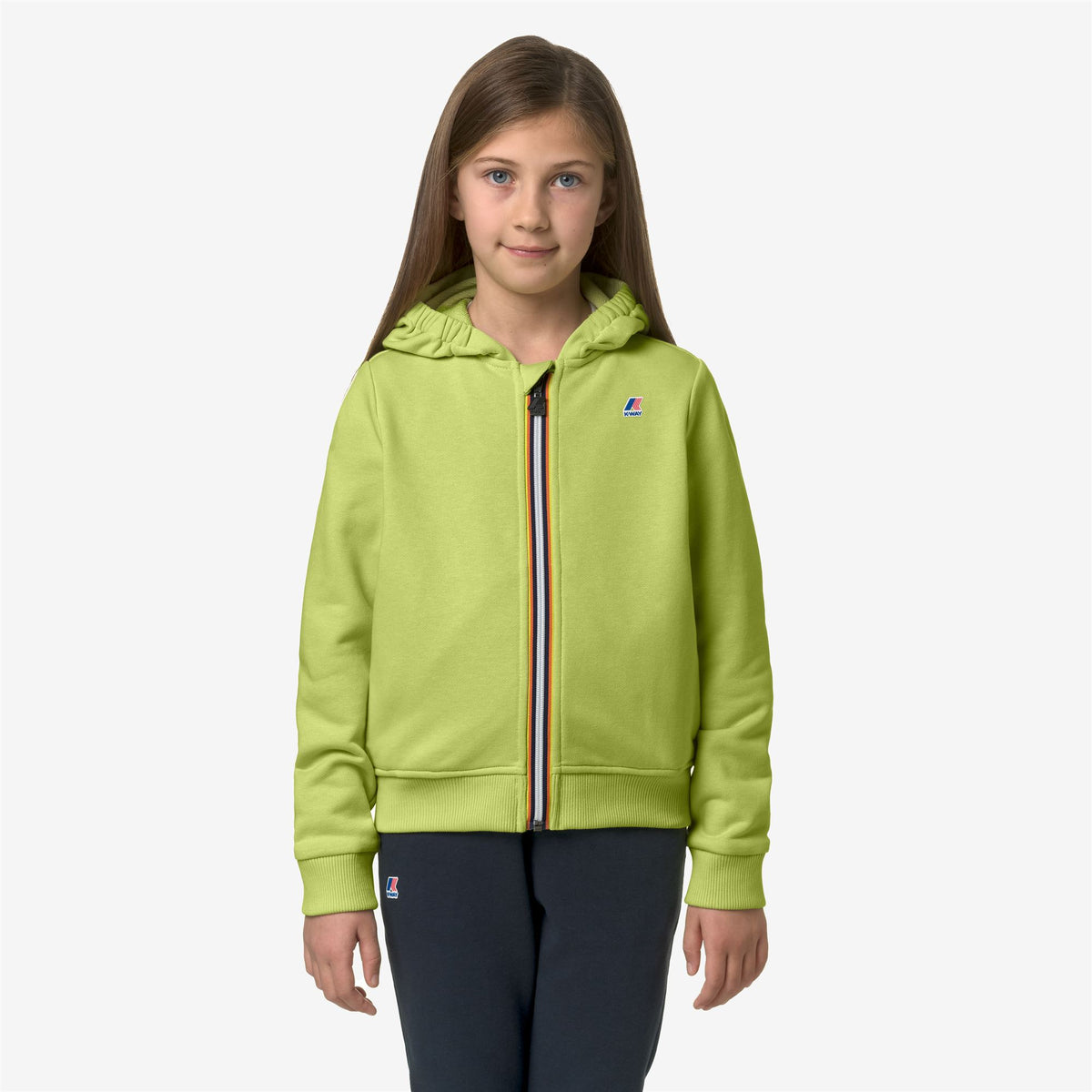 Fleece_KID UNISEX_P. LE VRAI ARNEL POLY COTTON_Jacket_Green Celery - Commercial 4