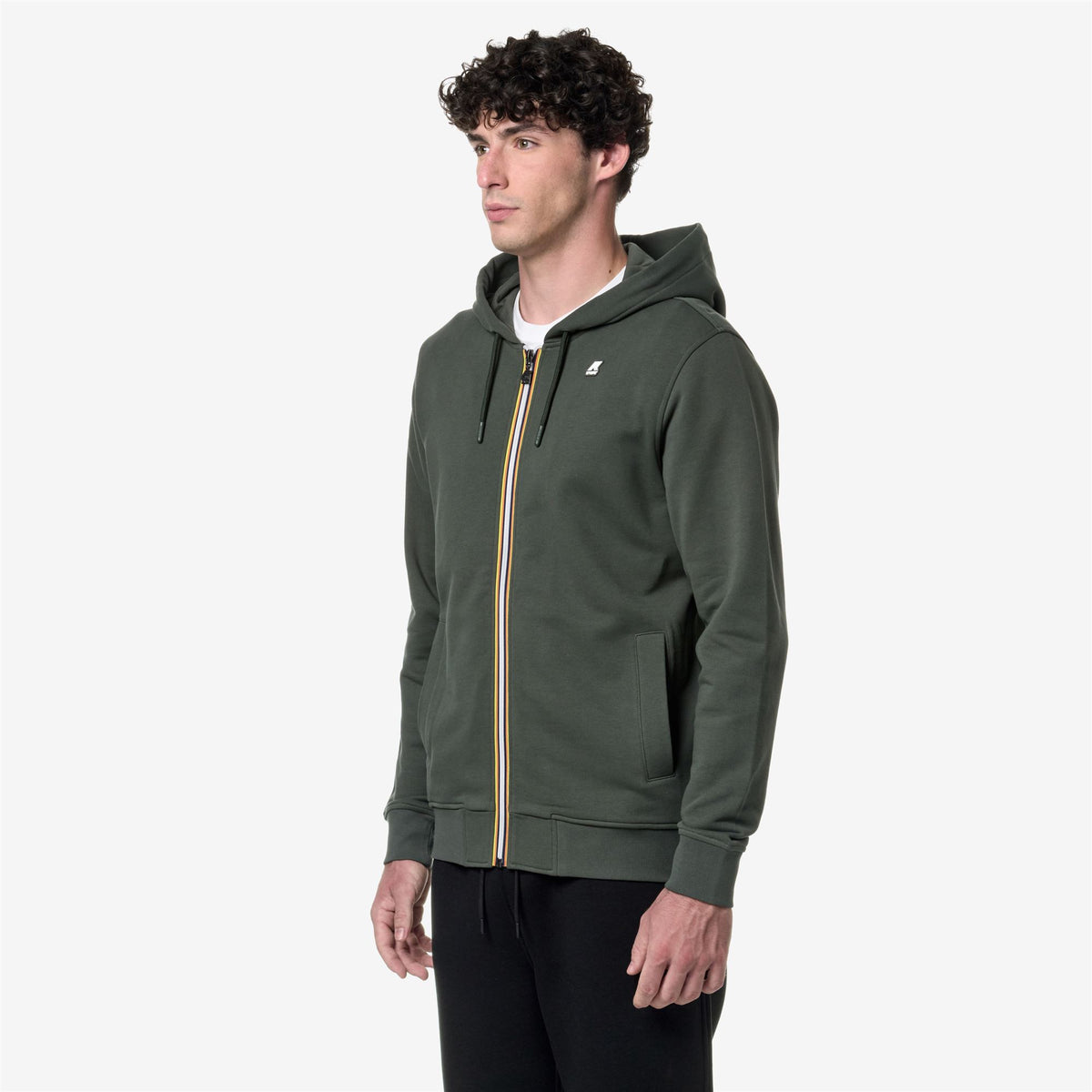 Fleece_MAN_ANTHONY_Jacket_GREEN BLACKISH - Commercial 5