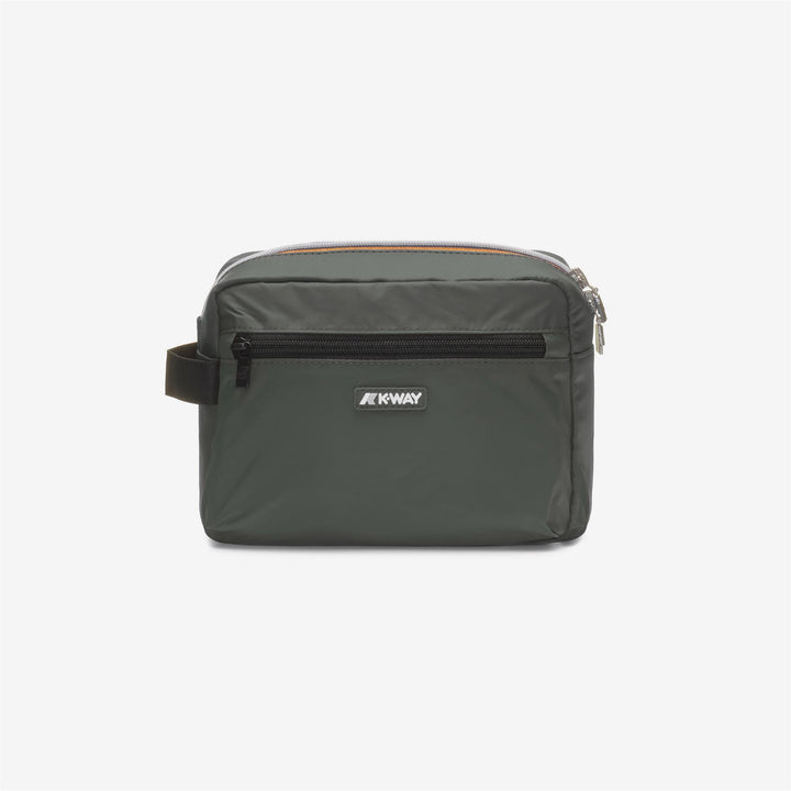 DEMU - Small Accessories - BEAUTY CASE - UNISEX - GREEN BLACKISH