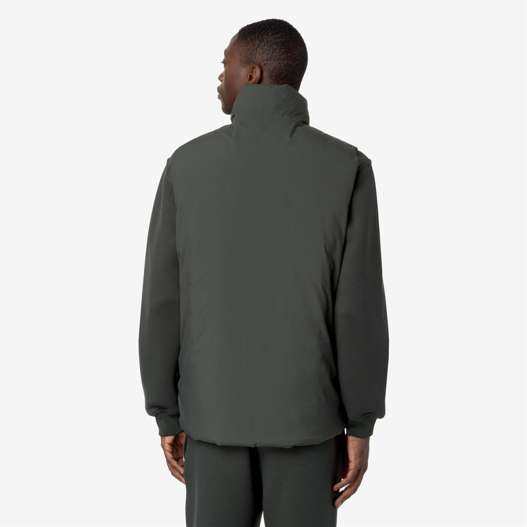 Jackets_MAN_VALEN ST THERMO DOUBLE_Short_GREEN BLACKISH  - Black Pure - DressedFrontDouble