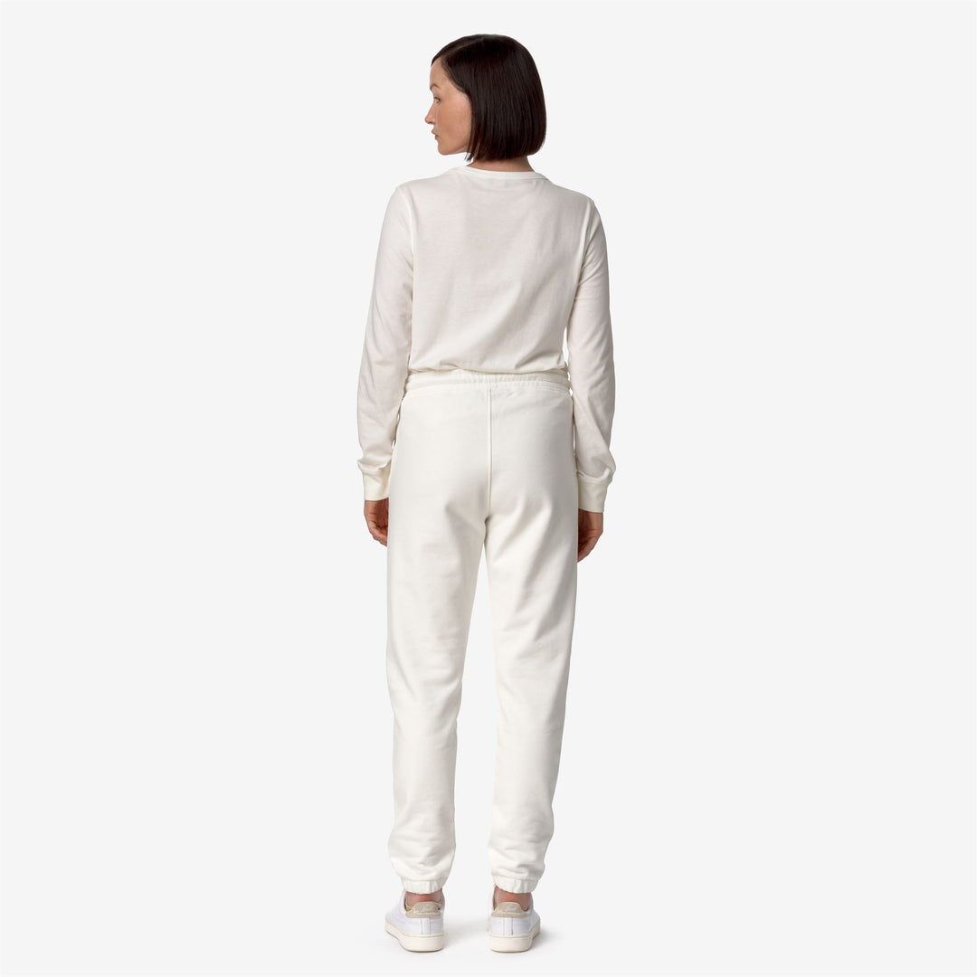 GINEVRETTE FLEECE PEACH - Pants - Sport Trousers - WOMAN - White Gardenia