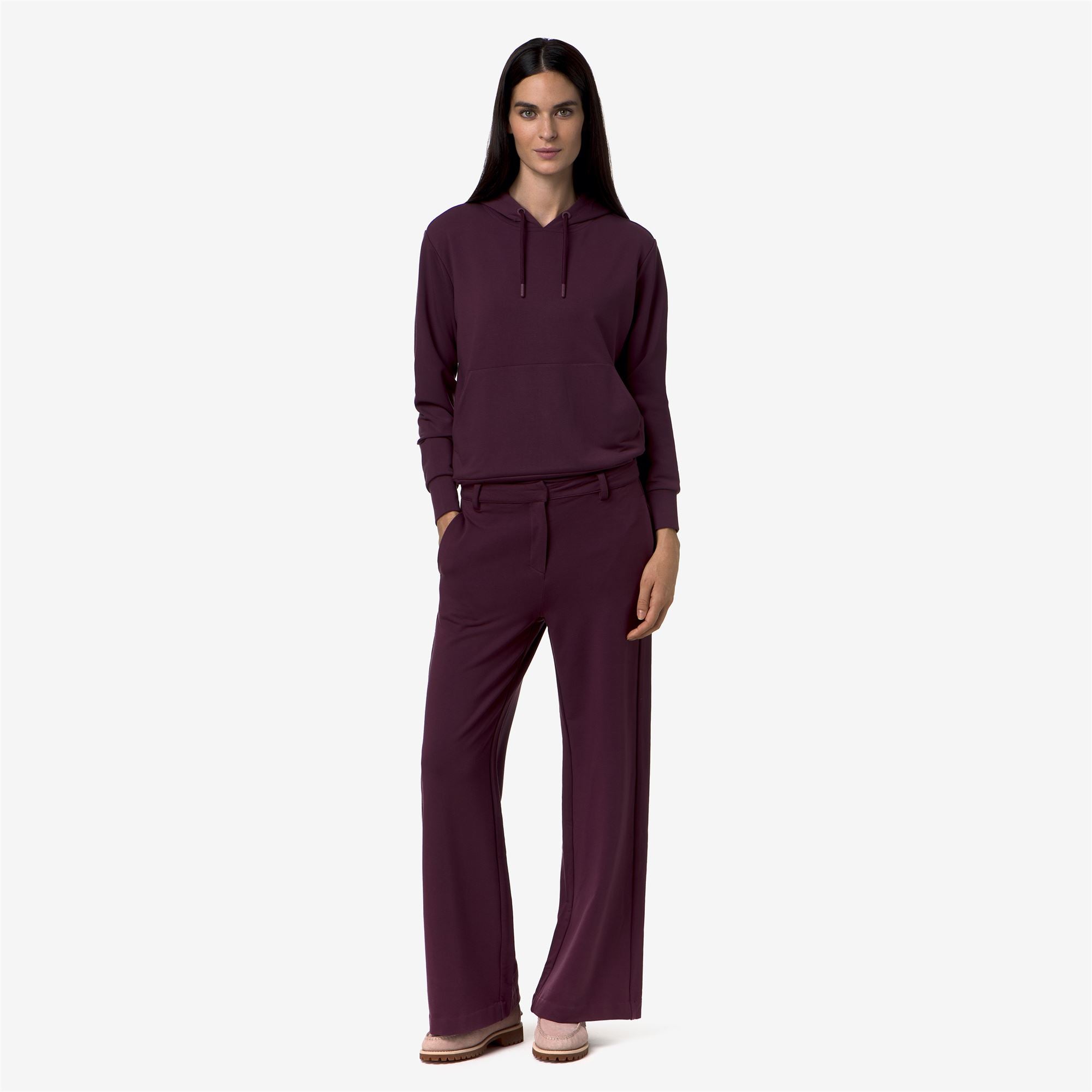 Pants_Woman_JALLE FLEECE_Sport Trousers_Violet Mauve Wine - Commercial 7