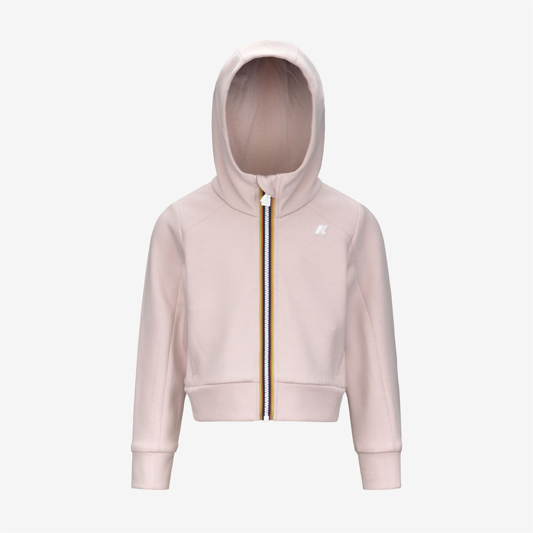 Fleece_GIRL_P. DIVINE LIGHT SPACER_Hoodie Full Zip_Rose Hushed - Photo
