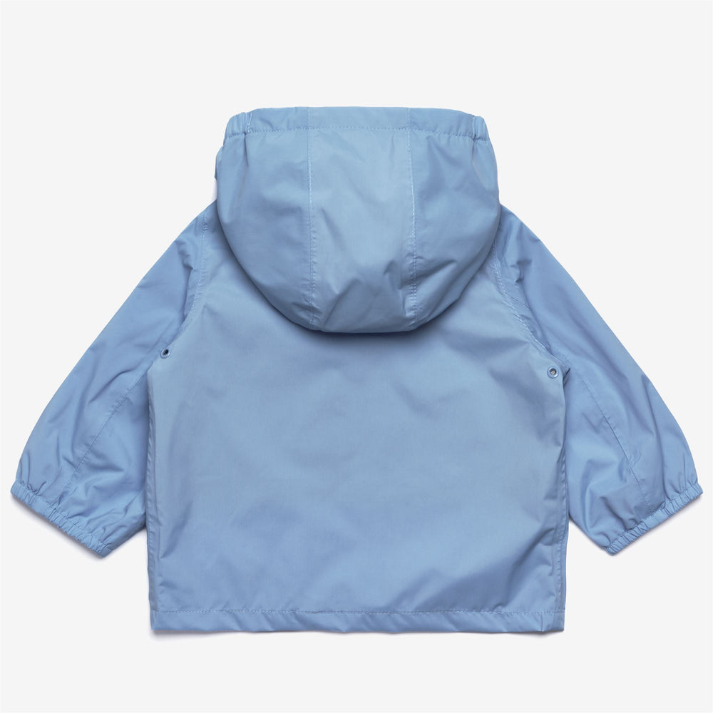 Jackets_Kid unisex_E. JACK STRETCH NYLON JERSEY_Short_Blue Cielo - DressedFront