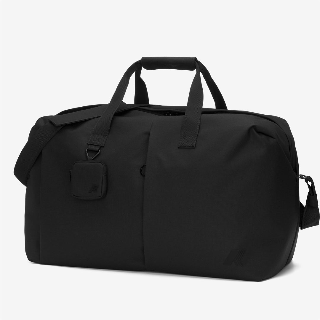 Bags_UNISEX_MAXEN_Duffle_Black Pure - DressedFront