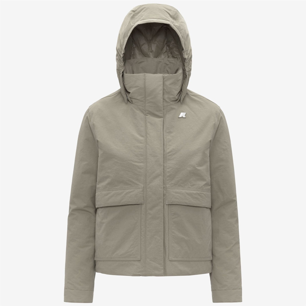 Jackets_WOMAN_KALI WARM COTTON NYLON_Short_Green Oak - Commercial 1