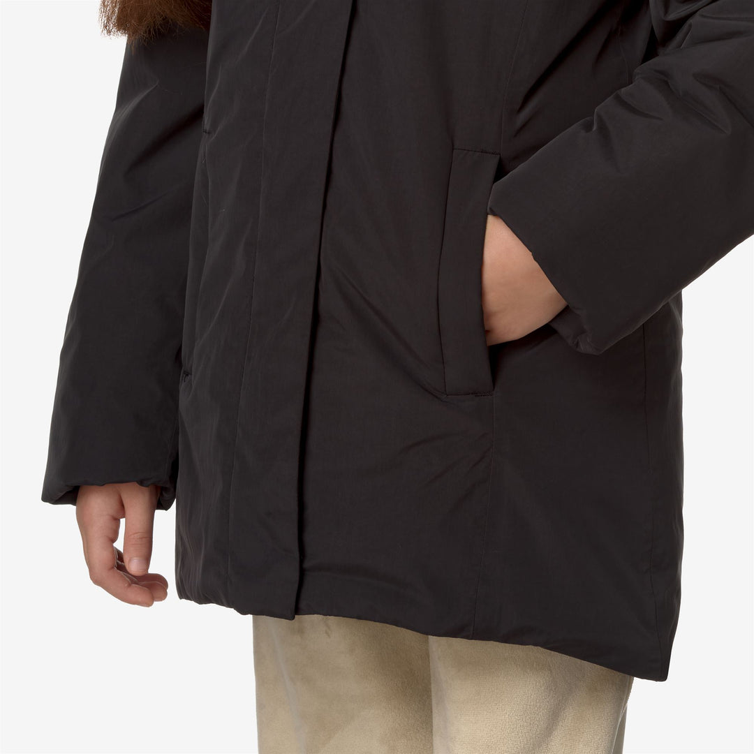 Jackets_GIRL_P. DENISE SOFT TOUCH MARMOTTA_Mid_Black P-Blue A - DetailDouble