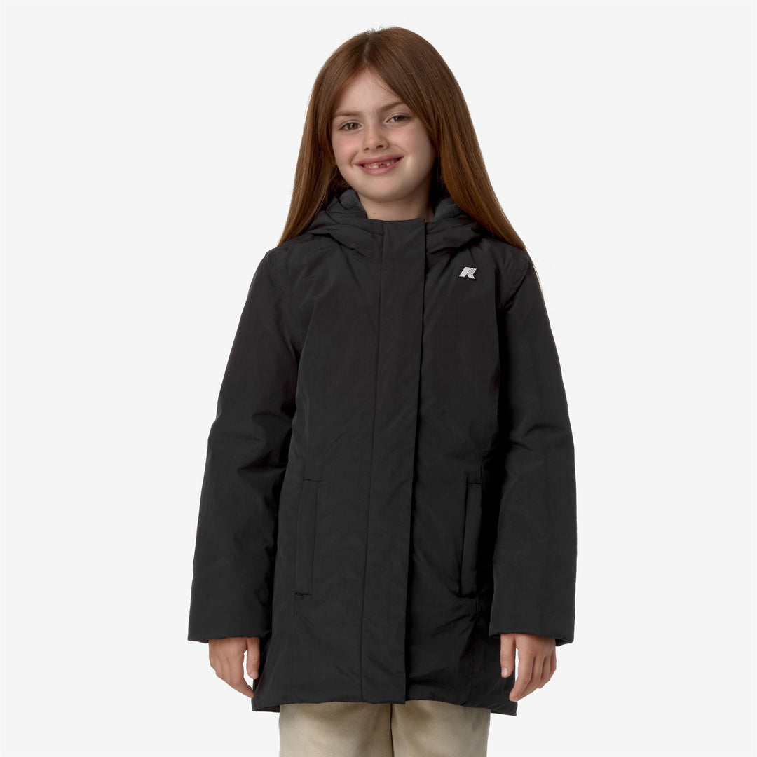 P. DENISE SOFT TOUCH MARMOTTA - Jackets - Mid - GIRL - BLACK P-BLUE A