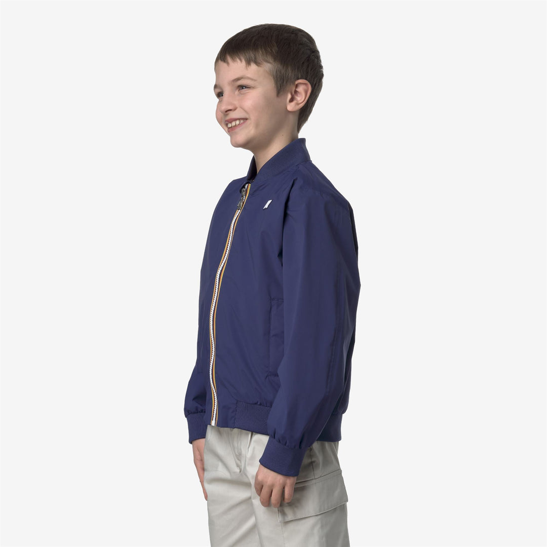P. AORELIAN STRETCH  NYLON JERSEY - Jackets - Mid - KID UNISEX - BLUE DEEP COBALT