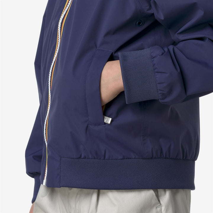 P. AORELIAN STRETCH  NYLON JERSEY - Jackets - Mid - KID UNISEX - BLUE DEEP COBALT