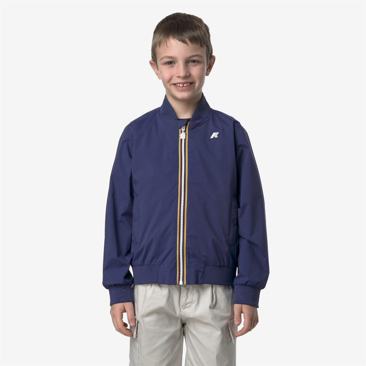 P. AORELIAN STRETCH  NYLON JERSEY - Jackets - Mid - KID UNISEX - BLUE DEEP COBALT