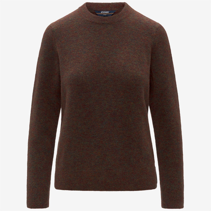 CLARISSE WOOL STRETCH - Knitwear - Pull  Over - WOMAN - Brown Coffee Mix