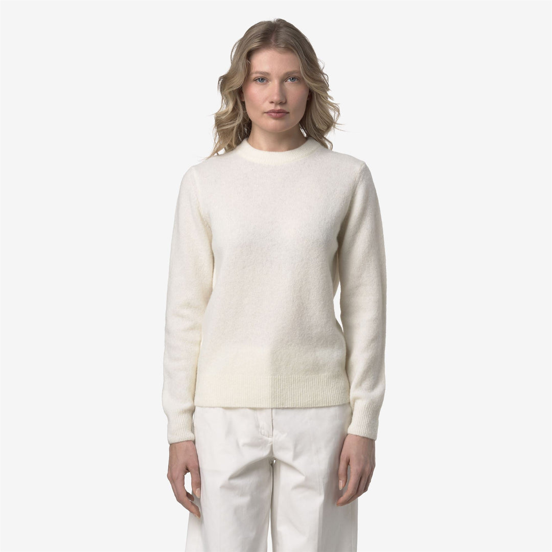 CLARISSE WOOL STRETCH - Knitwear - Pull  Over - WOMAN - White Gardenia