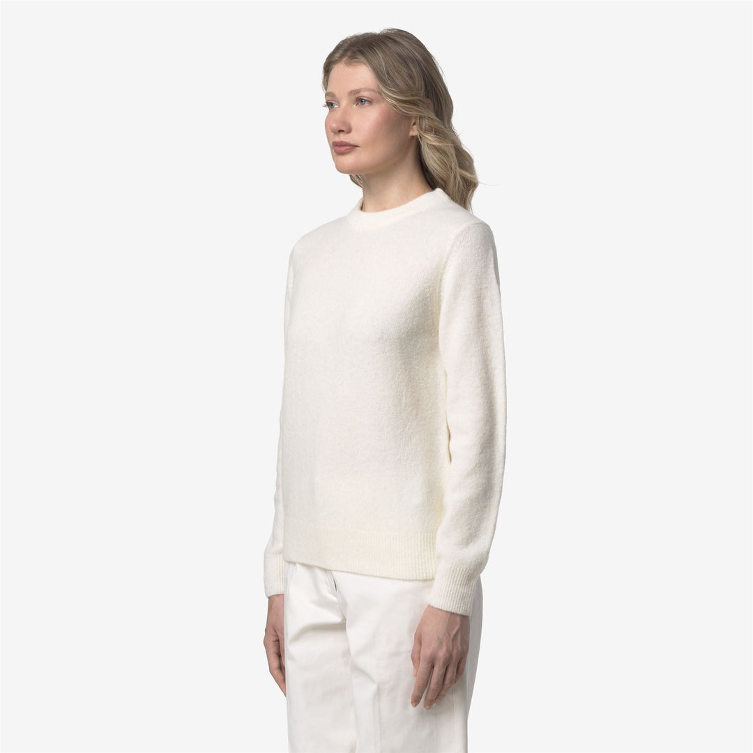 CLARISSE WOOL STRETCH - Knitwear - Pull  Over - WOMAN - White Gardenia