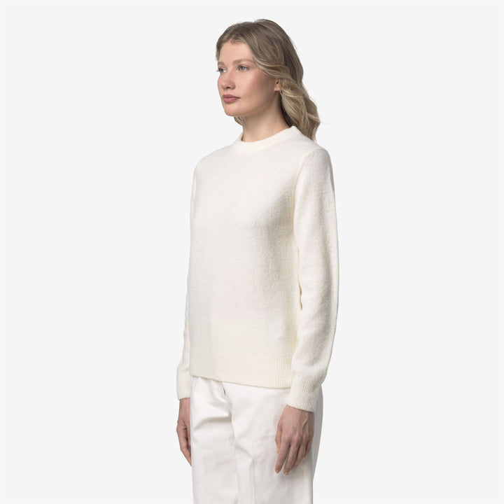 CLARISSE WOOL STRETCH - Knitwear - Pull  Over - WOMAN - White Gardenia