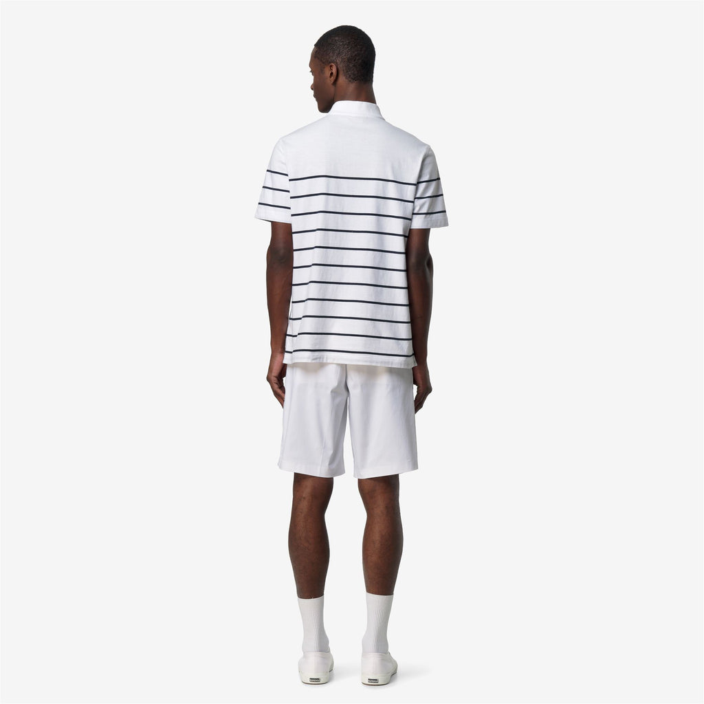 Polo Shirts_Man_LAYO-FRENCH JERSEY YARN DYED_Polo_White - Blue Depth - Commercial 6
