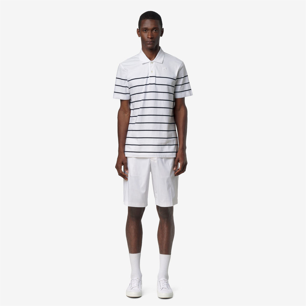 Polo Shirts_Man_LAYO-FRENCH JERSEY YARN DYED_Polo_White - Blue Depth - Commercial 4