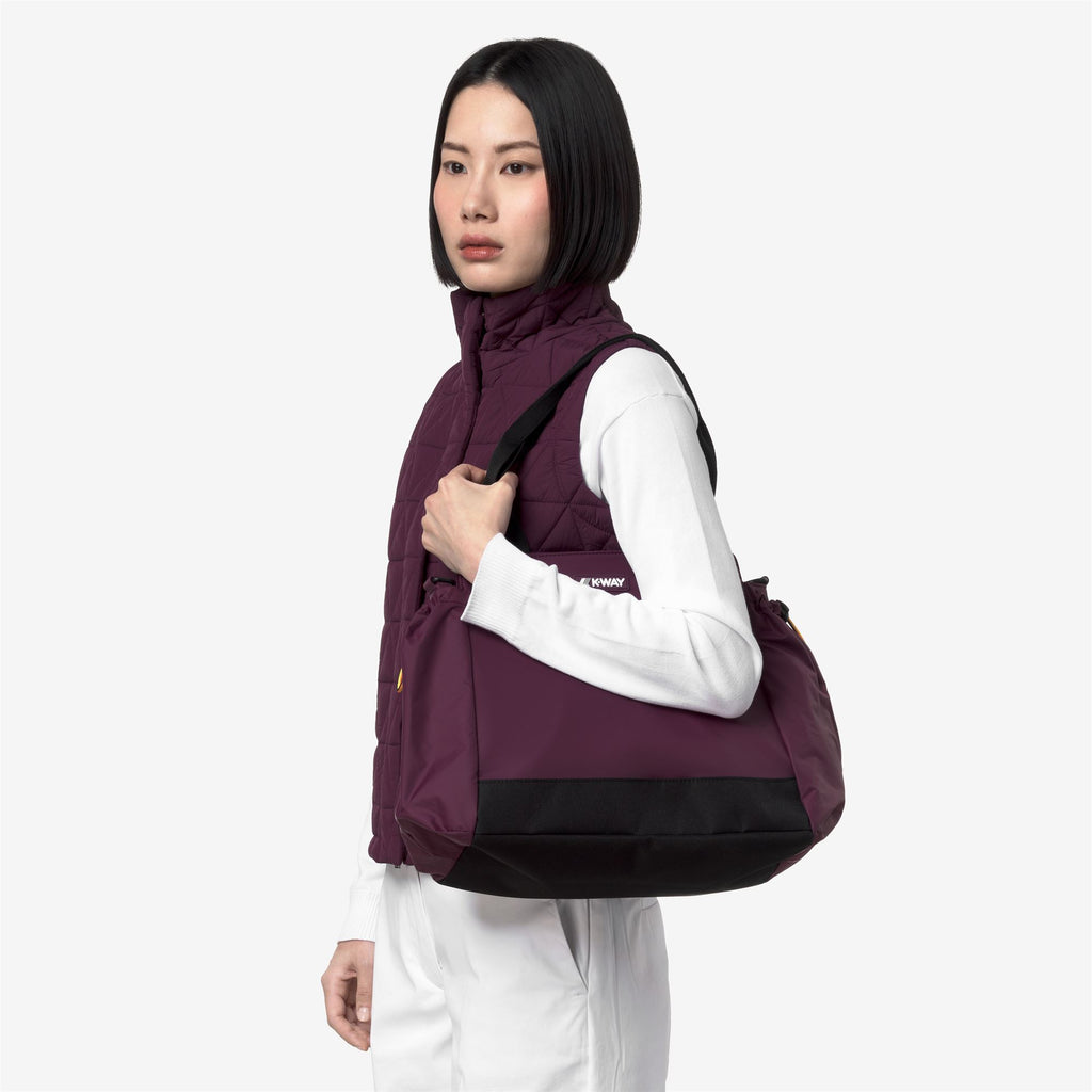 Bags_Woman_AISY_Tote Bag_Violet Mauve Wine - Commercial 5