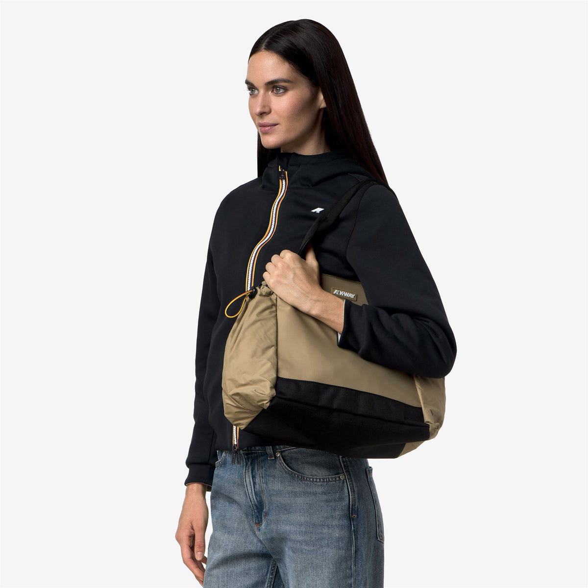Bags_Woman_AISY_Tote Bag_Beige Khaki - Commercial 5