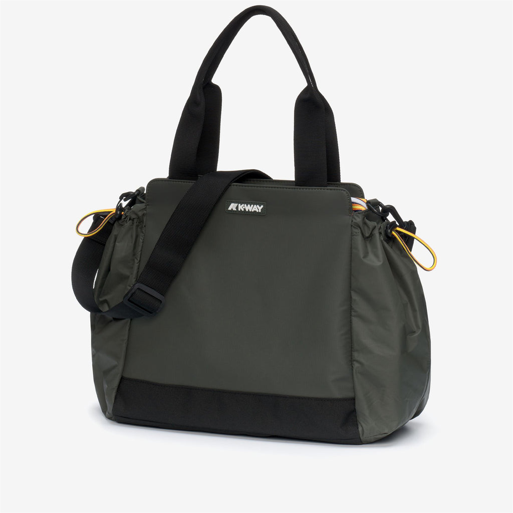 Bags_Woman_AISY_Tote Bag_GREEN BLACKISH - Commercial 1