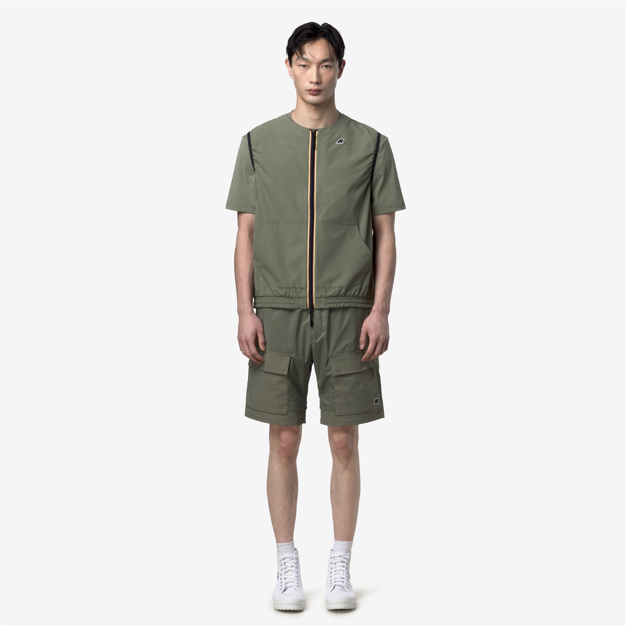 Fleece_Man_SISEL_Jumper_Green Lichen - Commercial 4