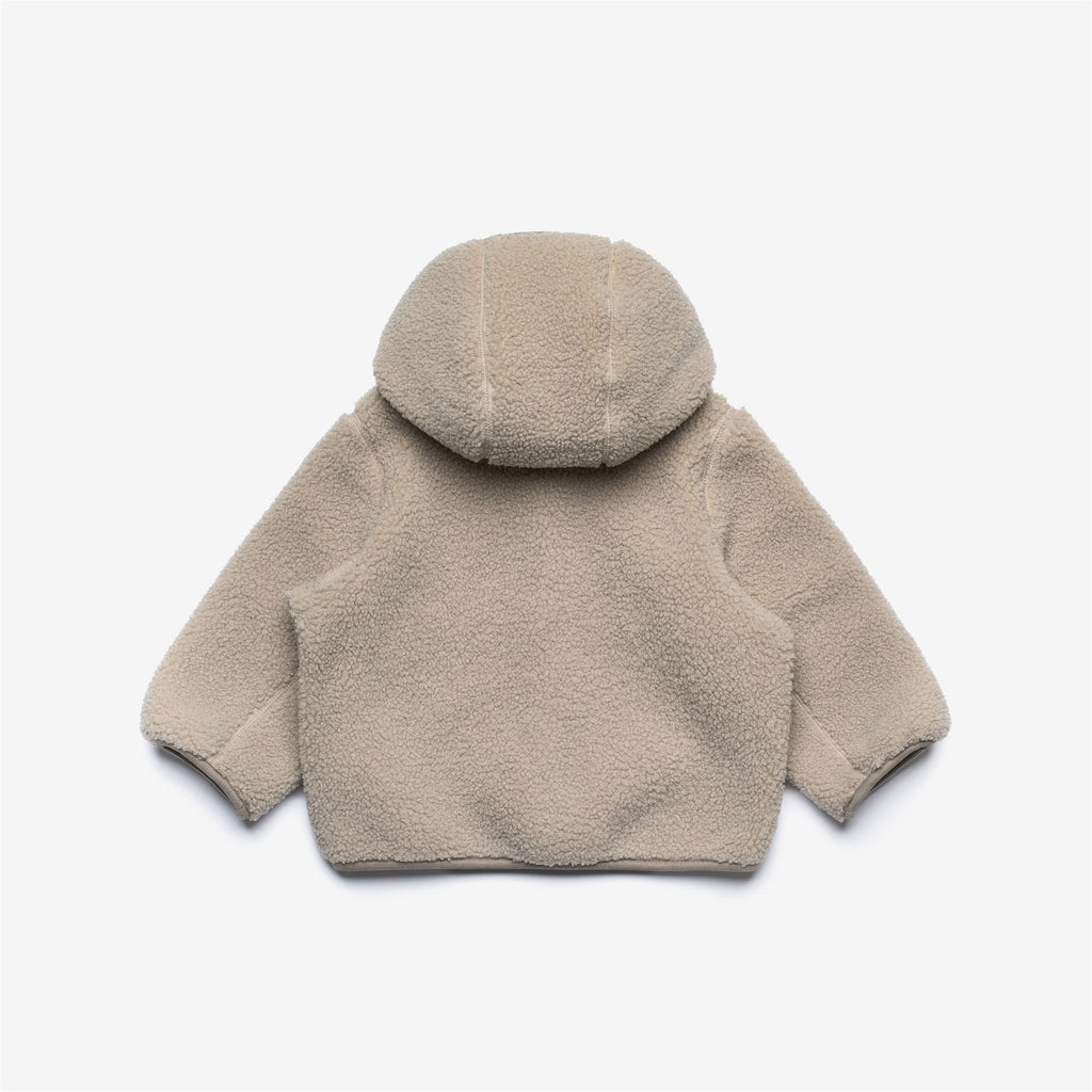 Fleece_KID UNISEX_E. JANNE POLAR_Hoodie Full Zip_Beige Cashmere - Commercial 2
